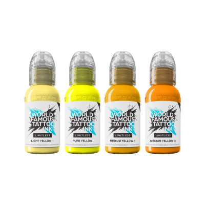 Encre World Famous Limitless - Collection Shades of Yellow - 4x 30 ml