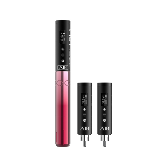 Machine PMU sans fil EZ Lola Air avec deux batteries supplémentaires - Noir & Rose dégradé