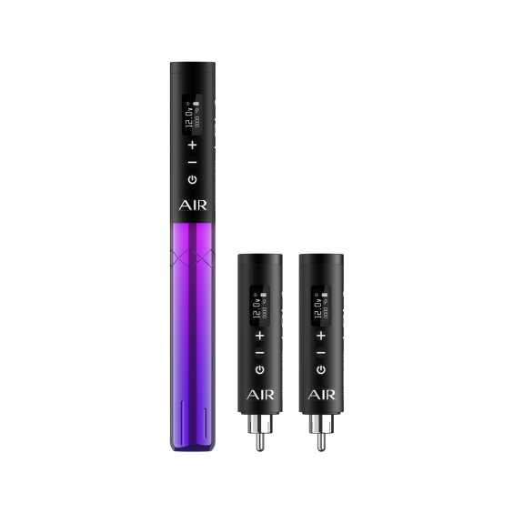 Machine PMU sans fil EZ Lola Air avec deux batteries supplémentaires - Noir & Violet dégradé