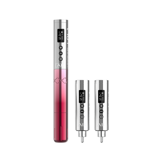 Machine PMU sans fil EZ Lola Air avec deux batteries supplémentaires - Argent & Rose dégradé