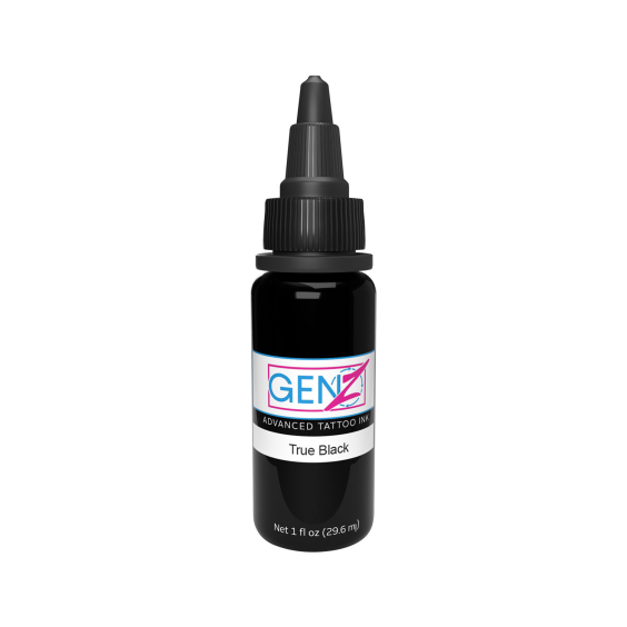 Intenze Gen-Z True Black - Encre de tatouage noire 30 ml (1 oz)
