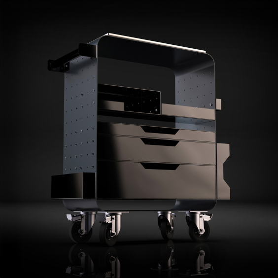 Poste de travail Impala de Kwadron - Gris