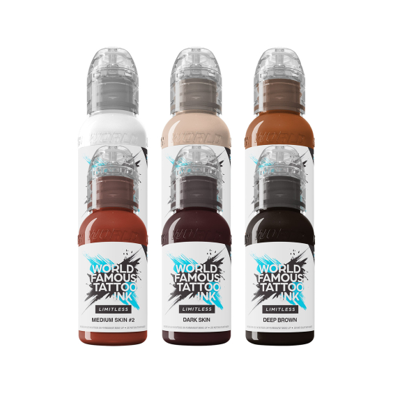 World Famous Limitless Tattoo Ink - Michele Turco Portrait Set - 6x 30ml