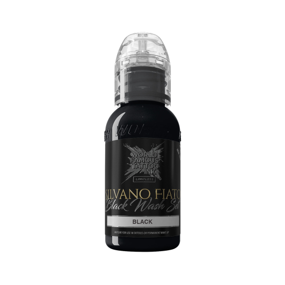 Encre de tatouage World Famous Limitless - Silvano Fiato - Black - 30 ml