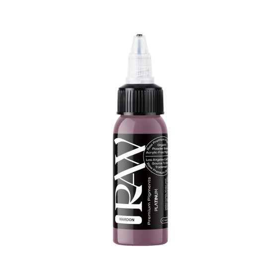 Encre de Tatouage Raw Pigments Platinum - Maroon - 30 ml