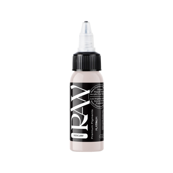 Encre de tatouage Raw Pigments Platinum - Mercury - 30 ml
