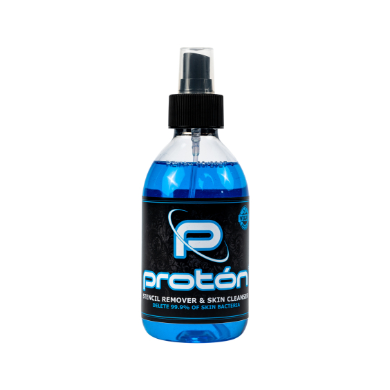 Proton - Éliminateur de stencil bleu et nettoyant pour la peau 250ml (240,97g)
