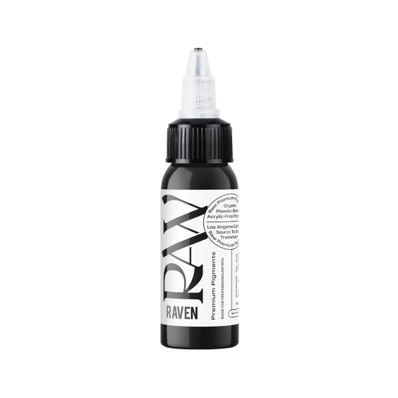 Encre de tatouage Raw Premium Pigments - Raven 30ml