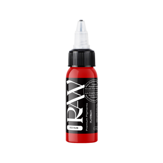 Encre de tatouage Raw Pigments Platinum - Red Rum - 30 ml