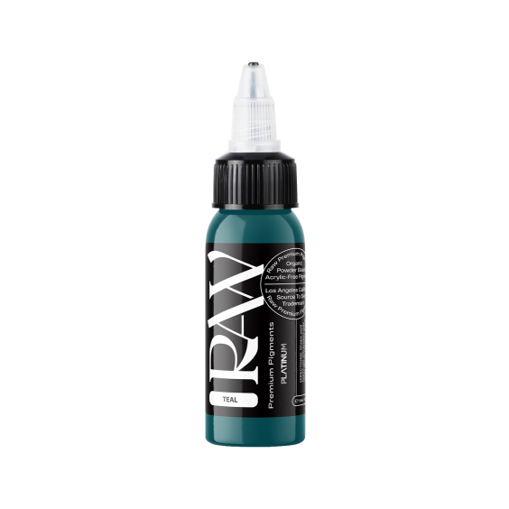 Encre de tatouage Raw Pigments Platinum - Teal - 30 ml
