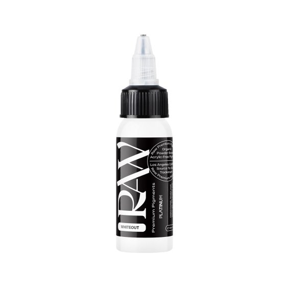 Encre de Tatouage Raw Pigments Platinum - Whiteout - 30 ml